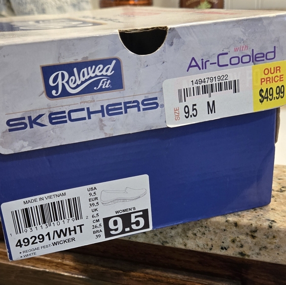 Skechers Rainbow Relaxed Fit Air Cooled Knit Slip-On Shoes Womens 9.5 - Picture 10 of 14